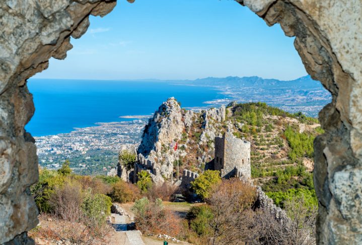 Castle ruins (Saint Hilarion Castle, Cyprus)