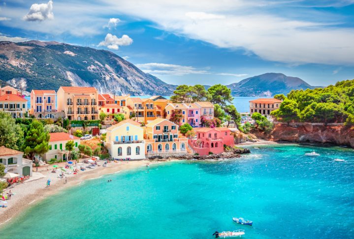 Assos village in Kefalonia, Greece