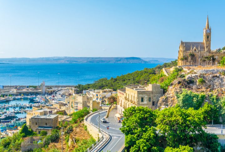 Church of Our lady of Lourdes in Mgarr, Gozo, Malta