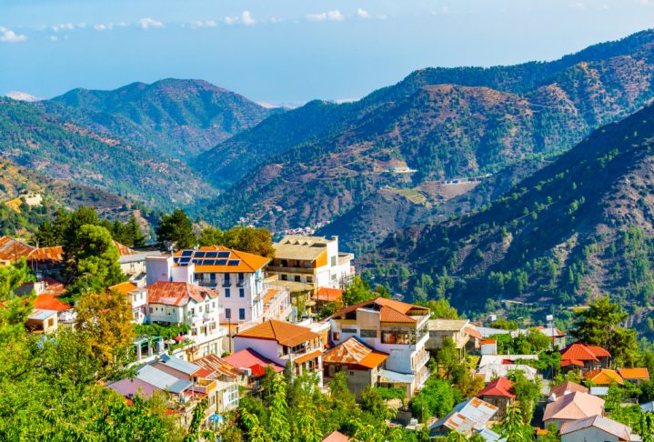 Pedoulas village on Cyprus